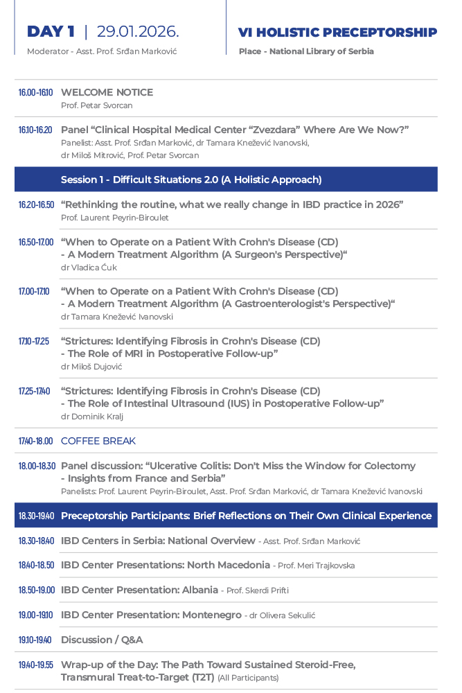 VI Holistic Preceptorship 2026. 